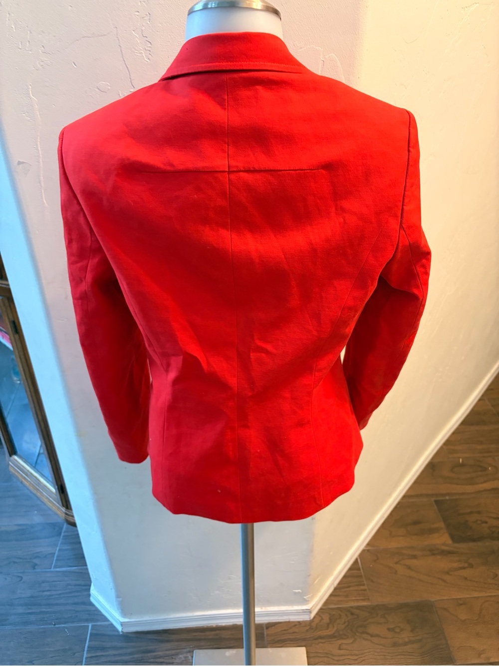 Calvin Klein Red Tailored Single-Button Blazer - Picture 6 of 7